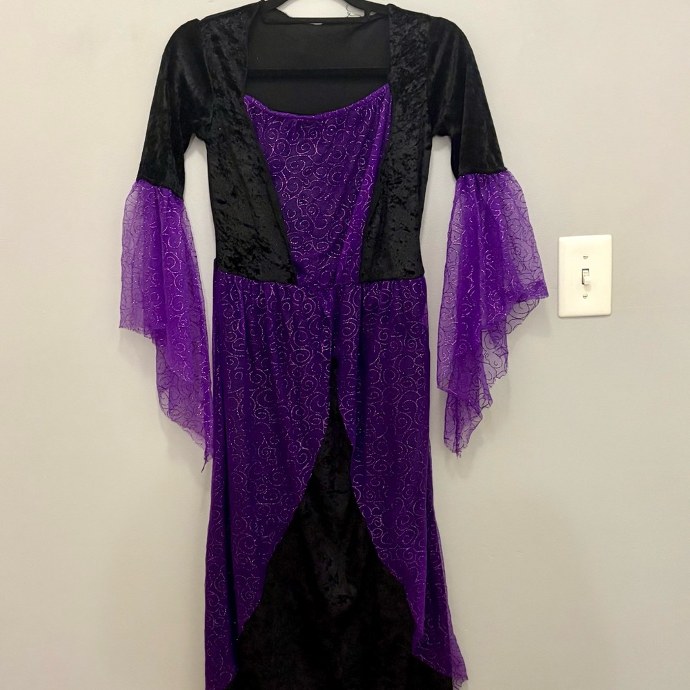 Enchanting Black and Purple Kids Halloween Costume